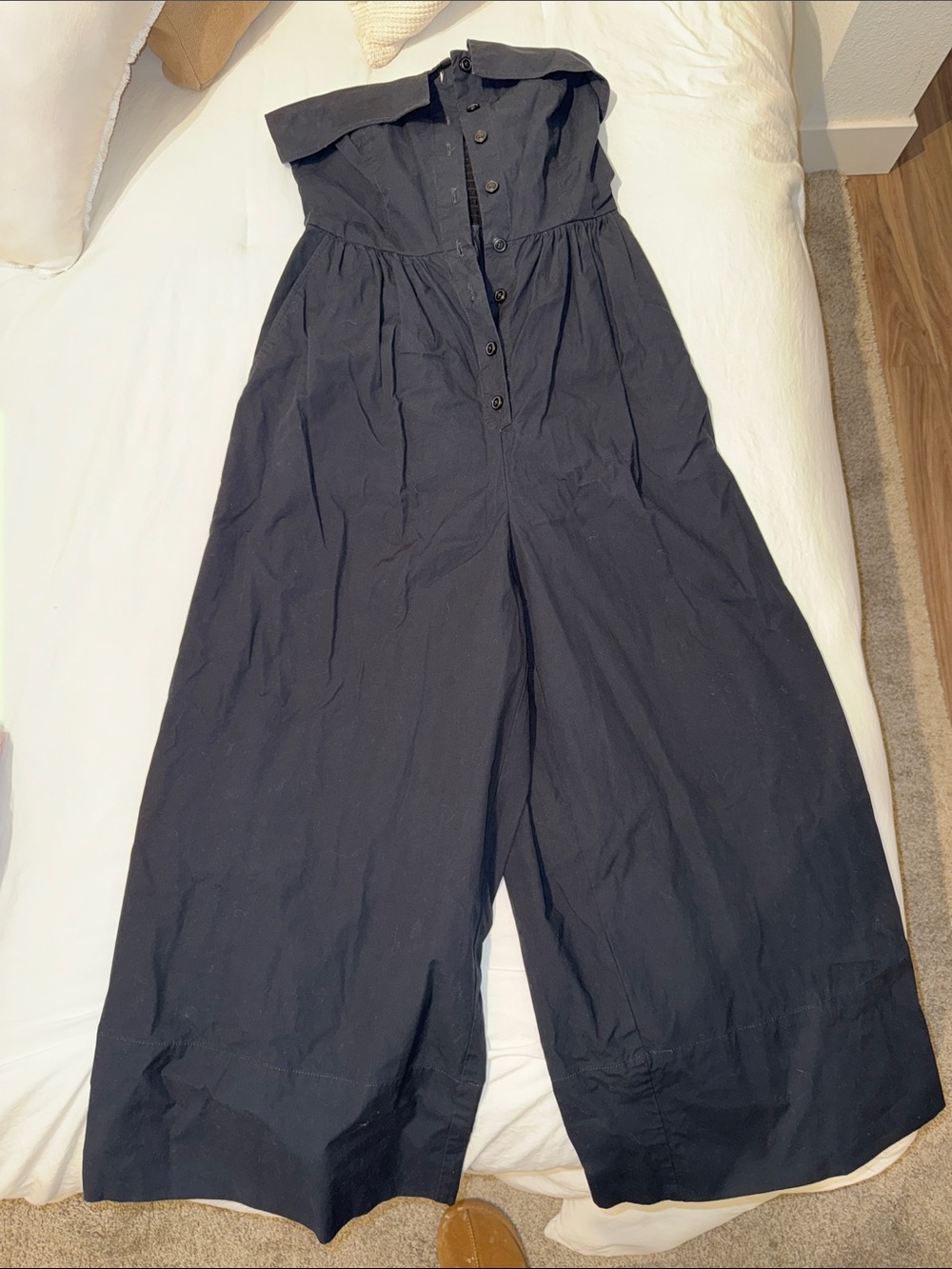 Anthropologie Maeve Strapless Jumpsuit - Picture 2 of 5